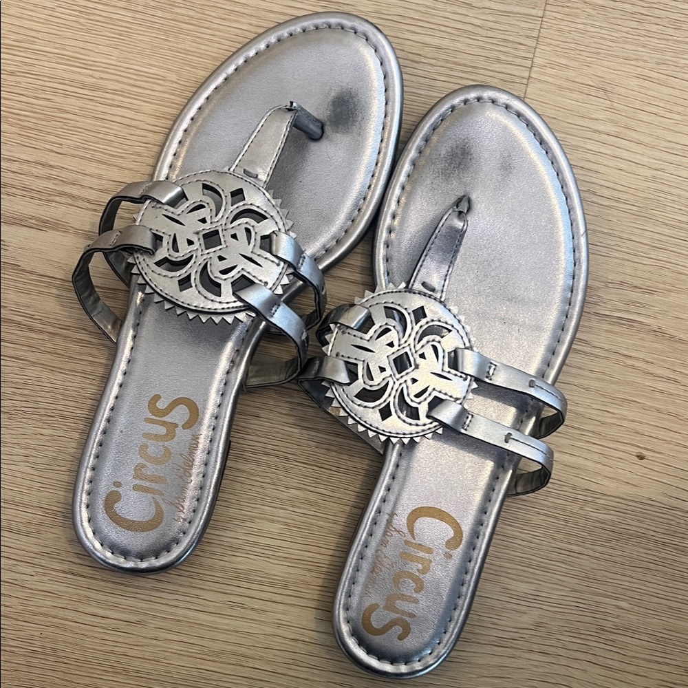 Sam Edelman Metallic Silver Sandals